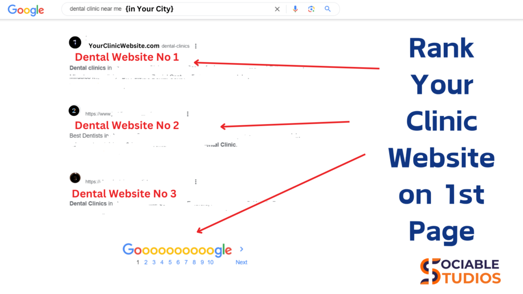 Google serp 1st page ranking